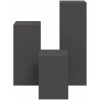 Utomhusväxtstöd Pelare 3 st Svart Stål vidaXL 24 x 24 x 35 cm, 24 x 24 x 55 cm, 24 x 24 x 75 cm – miniatyr 8