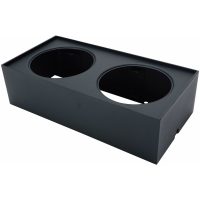 Utp. box för MD-360, 2-fack, svart MALMBERGS