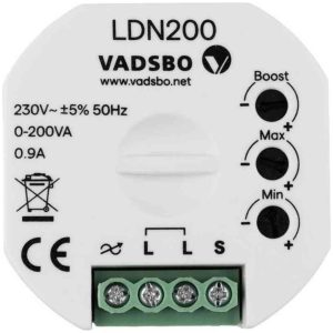 V-40P0200-001 LED-dimmer 0-200VA utan nolla Vadsbo
