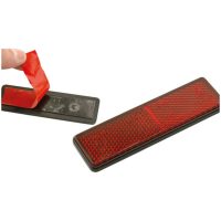 V PARTS 91x21 Rectangular Reflector Red - with Tape