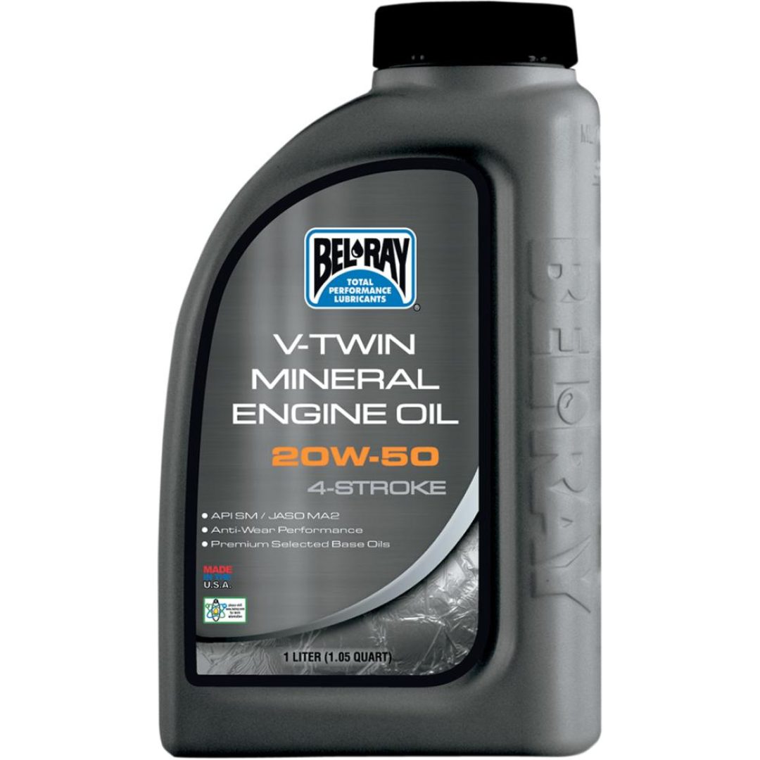 V-Twin motorolja mineral BEL-RAY 20W50 Mineral 1L