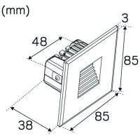 VÄGGARM 3.6W 195LM 27K VITWALLY G2