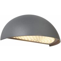 Väggarmatur Boda, LED, Mörkgrå, 3000K, IP54 MALMBERGS