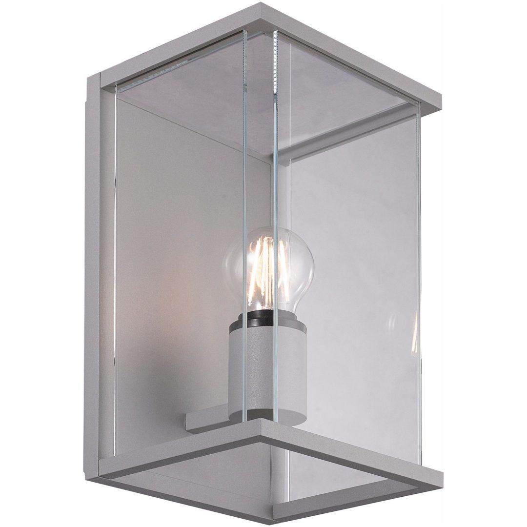 Väggarmatur Bore I, Max 15W (A60), Silver, IP54 MALMBERGS