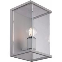Väggarmatur Bore I, Max 15W (A60), Silver, IP54 MALMBERGS