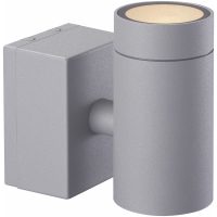 Väggarmatur Eklof, Silver, GU10, Silver, IP54 MALMBERGS