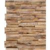 Väggbeklädnad 3D 10 st 1,01 m² massiv teak vidaXL 56 x 18 x 2 cm – miniatyr 2