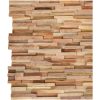 Väggbeklädnad 3D 10 st 1,08 m² massiv teak vidaXL 54 x 20 x 2 cm – miniatyr 2