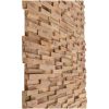 Väggbeklädnad 3D 10 st 1,08 m² massiv teak vidaXL 54 x 20 x 2 cm – miniatyr 3
