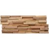 Väggbeklädnad 3D 10 st 1,08 m² massiv teak vidaXL 54 x 20 x 2 cm – miniatyr 4