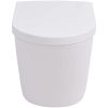 Vägghängd toalett med dold cistern keramik vit vidaXL 56 x 36 x 34 cm (b x d x h) – miniatyr 6