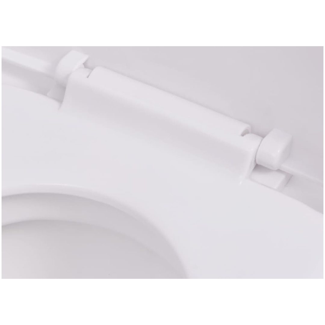 Vägghängd toalett med dold cistern keramik vit vidaXL 56 x 36 x 34 cm (b x d x h) – bild 7