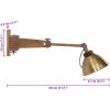 Vägglampa 25 W antik mässing E27 vidaXL – miniatyr 10
