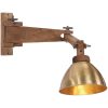 Vägglampa 25 W antik mässing E27 vidaXL – miniatyr 1