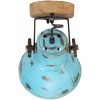 Vägglampa 25 W nött blå 11,5x11,5x25 cm E27 vidaXL – miniatyr 4