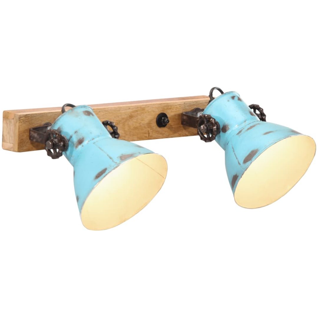Vägglampa 25 W nött blå 45x25 cm E27 vidaXL