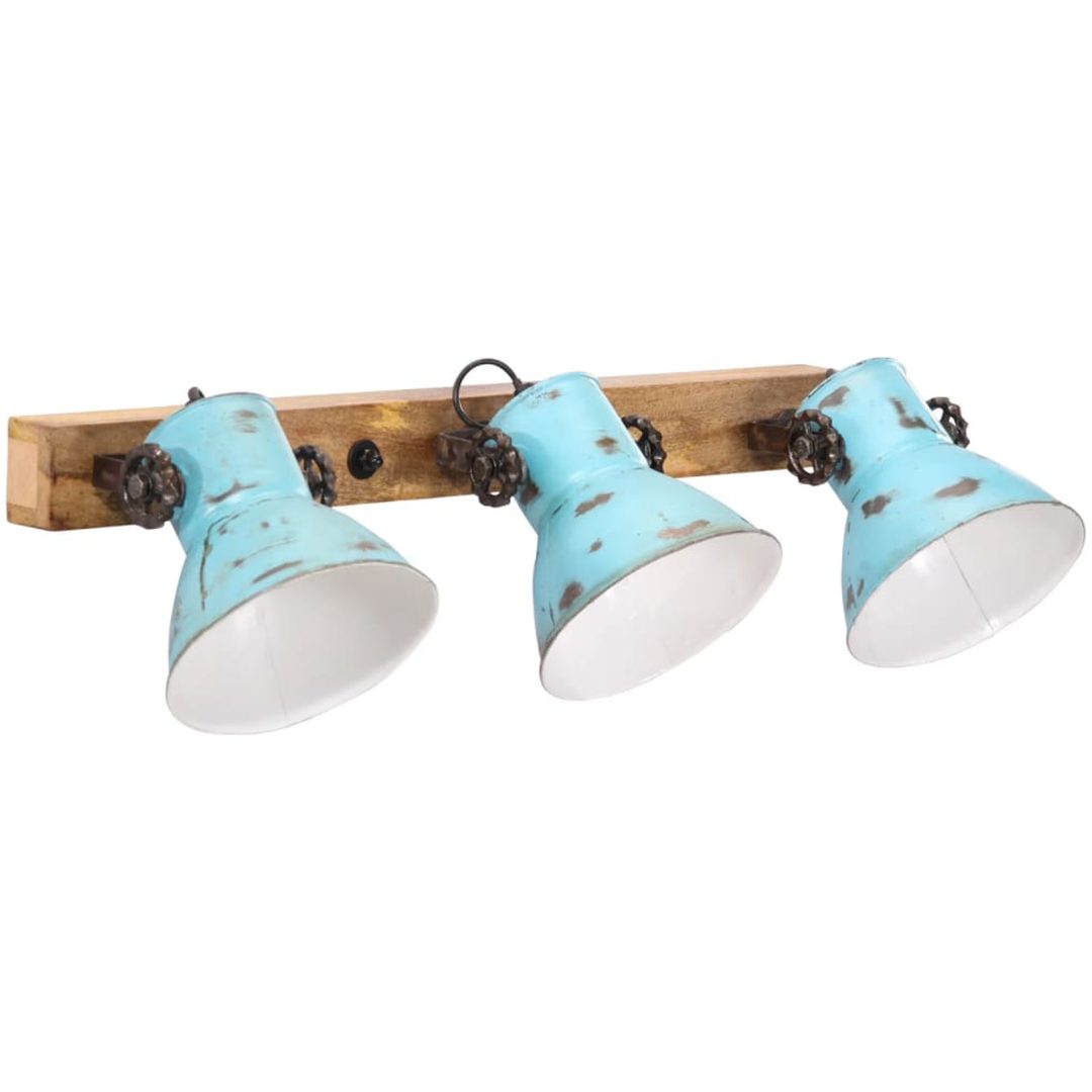 Vägglampa 25 W nött blå 65x25 cm E27 vidaXL – bild 2
