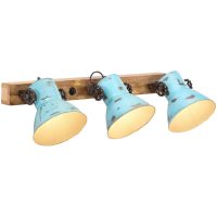 Vägglampa 25 W nött blå 65x25 cm E27 vidaXL