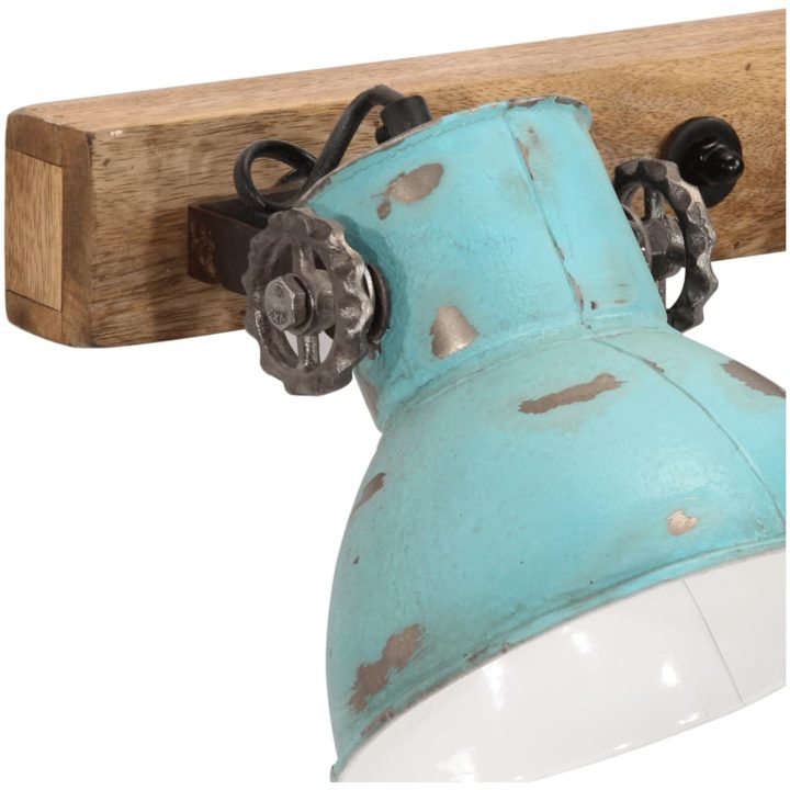 Vägglampa 25 W nött blå 90x25 cm E27 vidaXL – bild 5