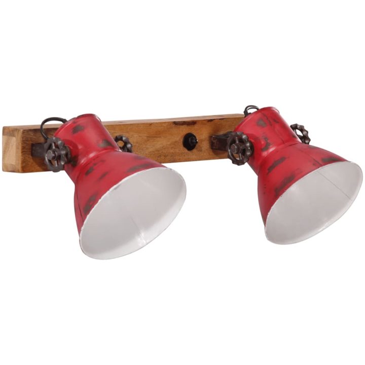 Vägglampa 25 W nött röd 45x25 cm E27 vidaXL – bild 2