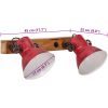 Vägglampa 25 W nött röd 45x25 cm E27 vidaXL – miniatyr 8