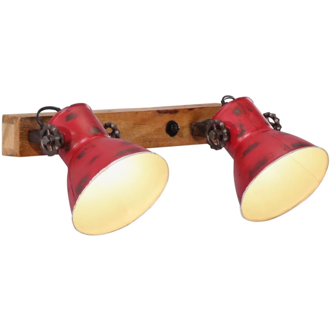 Vägglampa 25 W nött röd 45x25 cm E27 vidaXL