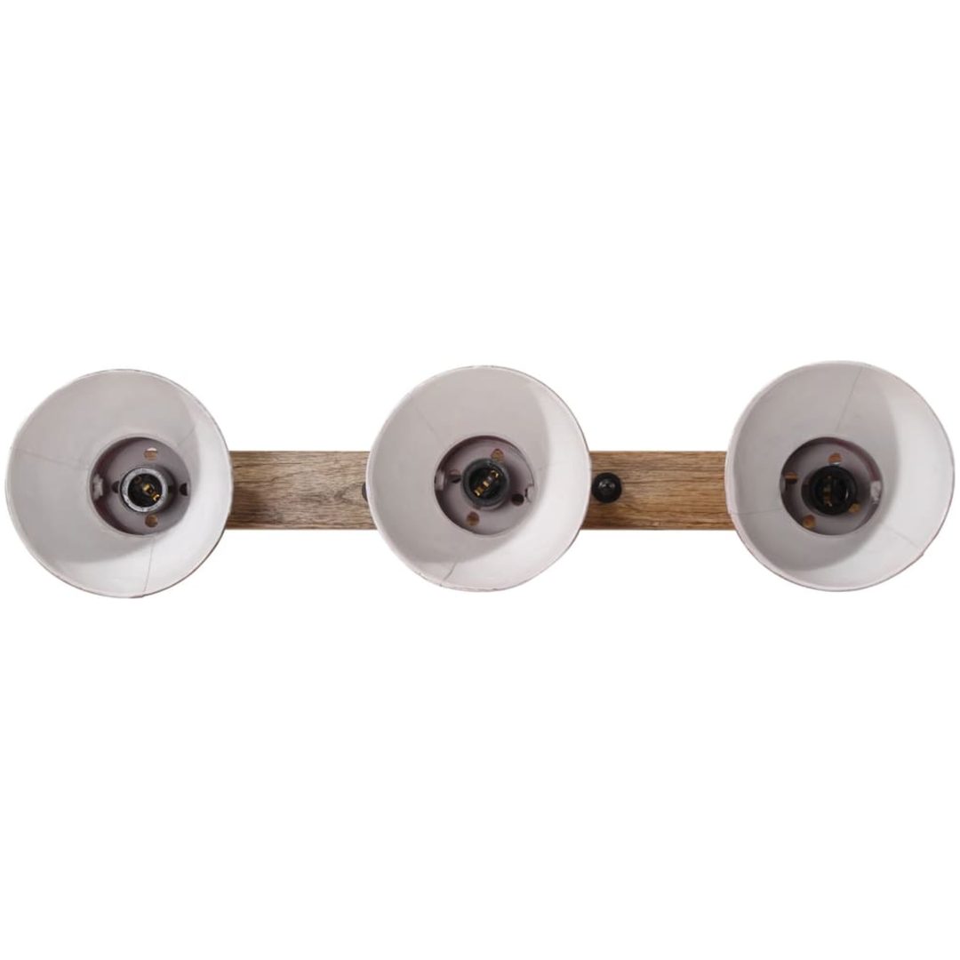 Vägglampa 25 W nött röd 65x25 cm E27 vidaXL – bild 3
