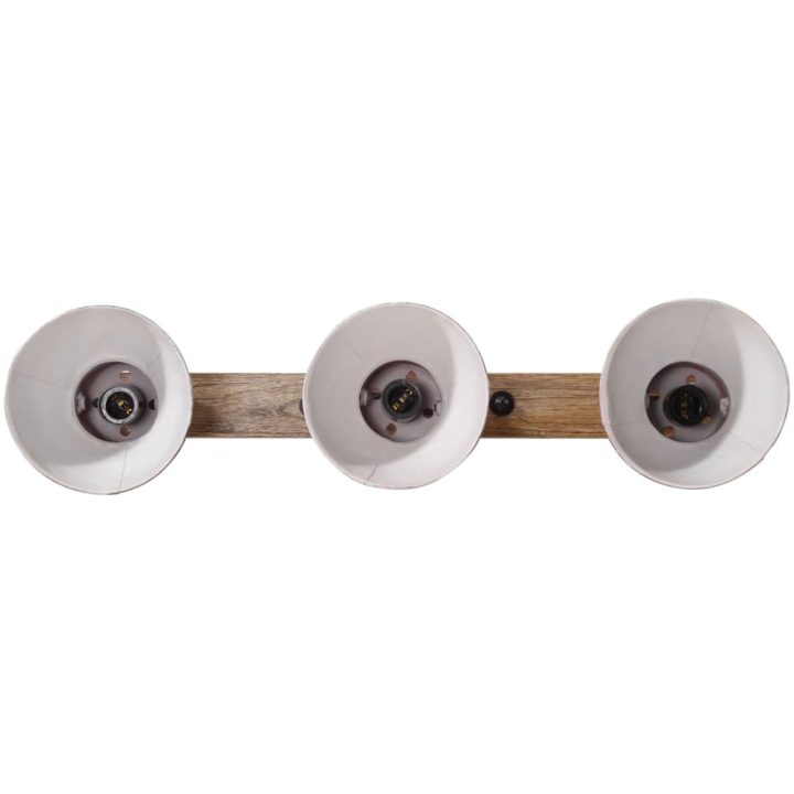 Vägglampa 25 W nött röd 65x25 cm E27 vidaXL – bild 3