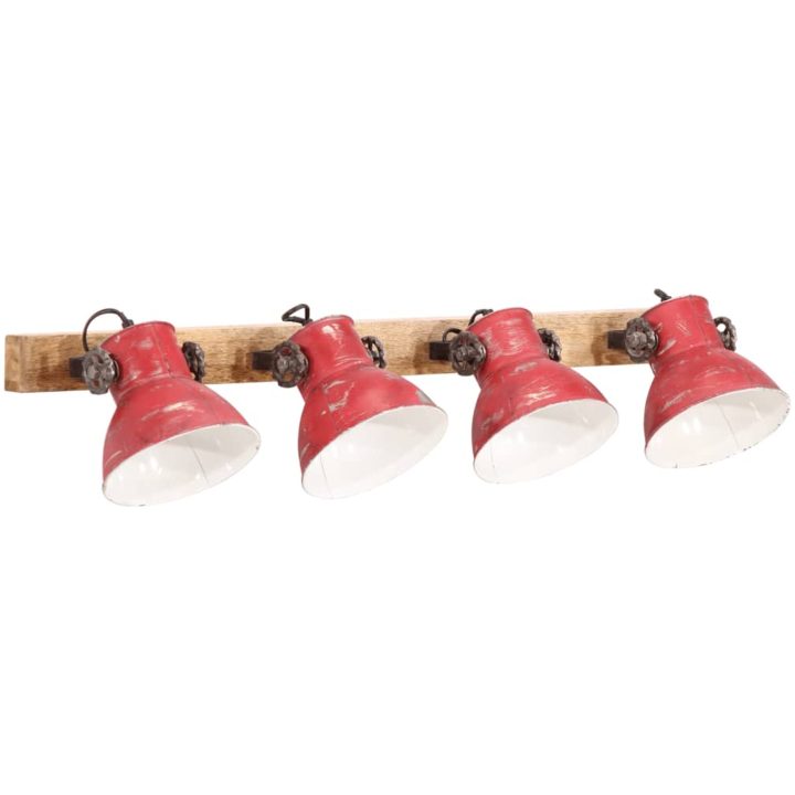 Vägglampa 25 W nött röd 90x25 cm E27 vidaXL – bild 2