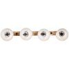 Vägglampa 25 W nött röd 90x25 cm E27 vidaXL – miniatyr 3