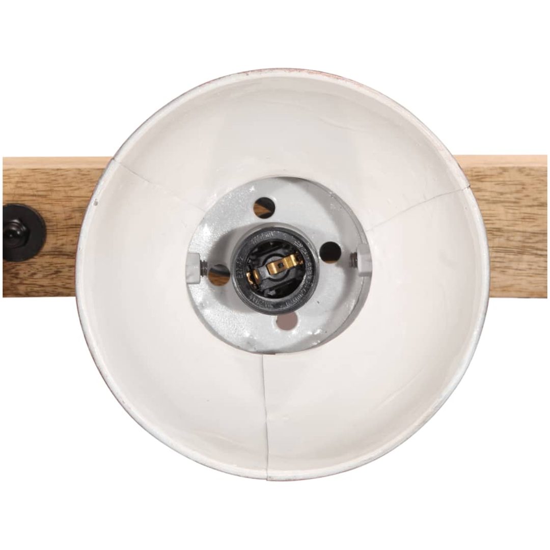 Vägglampa 25 W nött röd 90x25 cm E27 vidaXL – bild 4