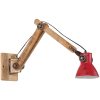 Vägglampa 25 W nött röd 96x15x20 cm E27 vidaXL 96 x 15 x 20 cm – miniatyr 2