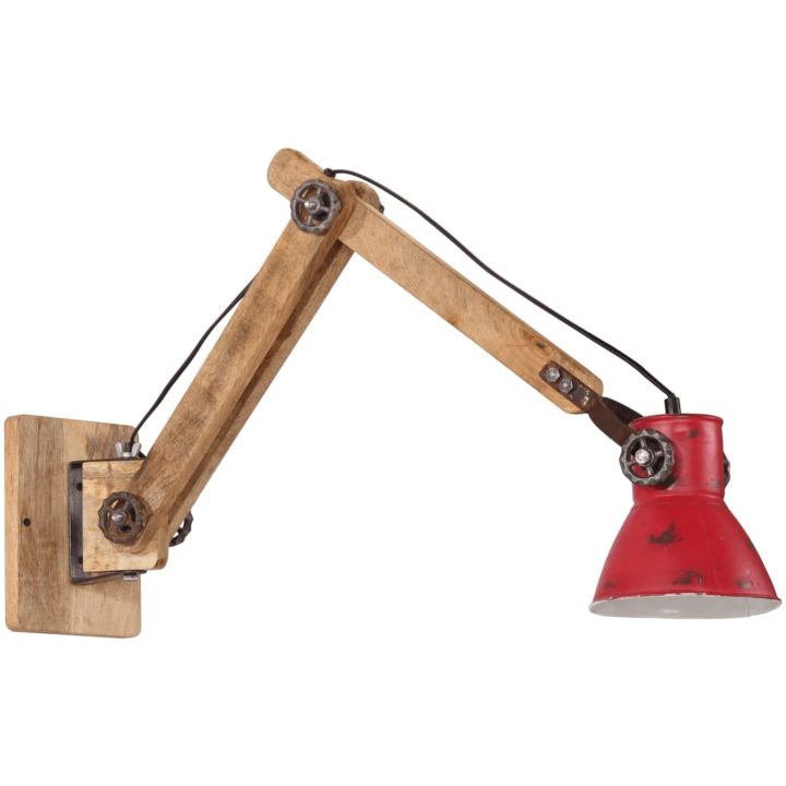 Vägglampa 25 W nött röd 96x15x20 cm E27 vidaXL 96 x 15 x 20 cm – bild 2