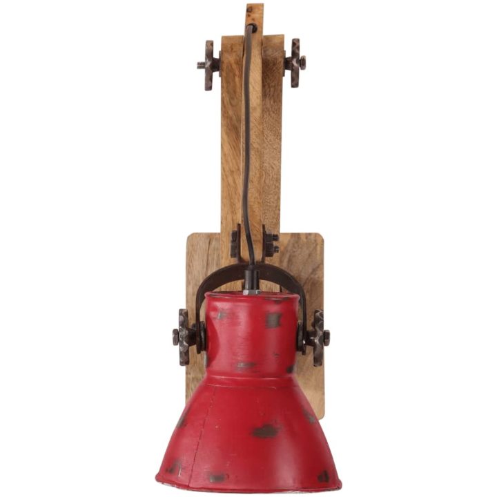 Vägglampa 25 W nött röd 96x15x20 cm E27 vidaXL 96 x 15 x 20 cm – bild 3