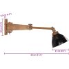 Vägglampa 25 W svart E27 vidaXL – miniatyr 10