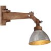 Vägglampa 25 W vintage silver E27 vidaXL – miniatyr 1