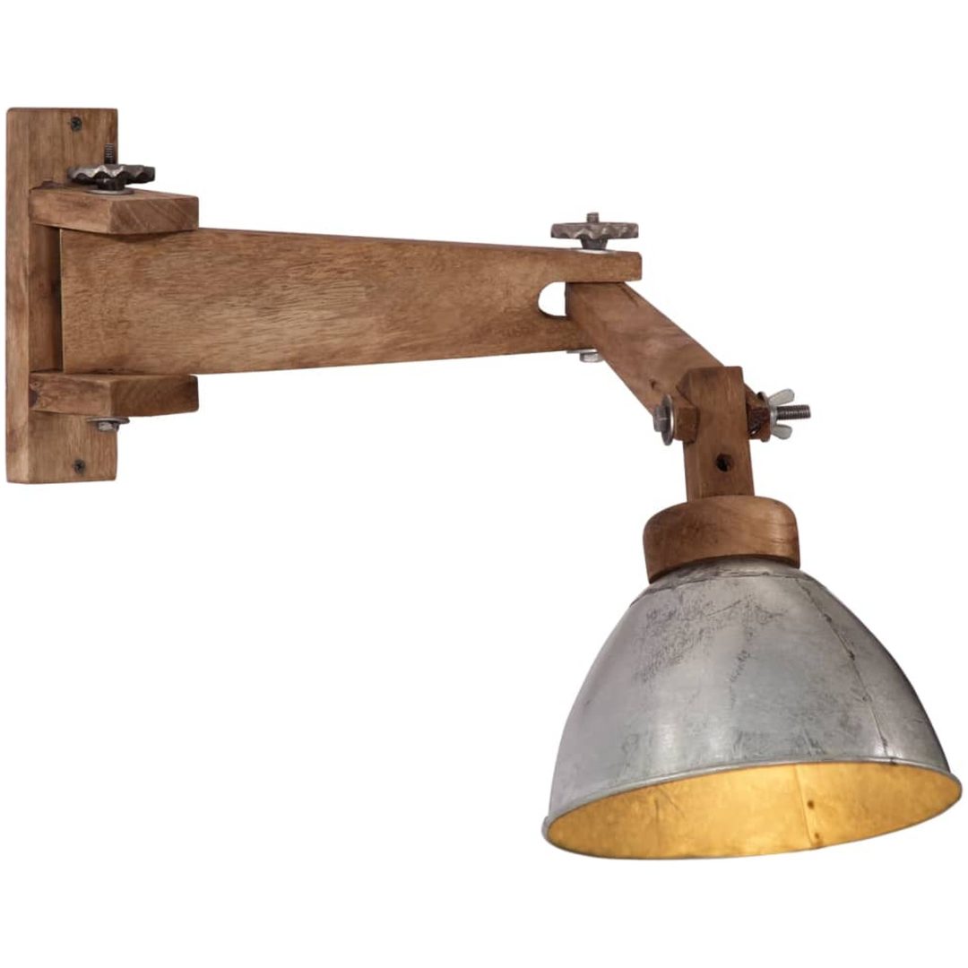 Vägglampa 25 W vintage silver E27 vidaXL