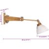 Vägglampa 25 W vit E27 vidaXL – miniatyr 10
