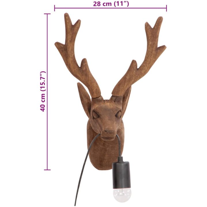 Vägglampa djurformad 25 W 28x20x40 cm E27 vidaXL – bild 10