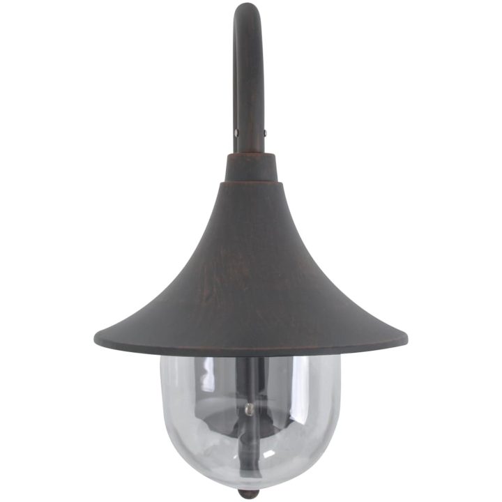 Vägglampa för trädgård E27 42 cm aluminium brons vidaXL – bild 2
