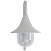 Vägglampa för trädgård E27 42 cm aluminium vit vidaXL – miniatyr 2