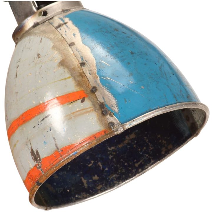 Vägglampa industriell stil flerfärgad rund E27 vidaXL 18 x 18 x 43 cm – bild 6