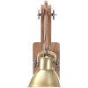 Vägglampa industriell stil mässing rund E27 vidaXL – miniatyr 5