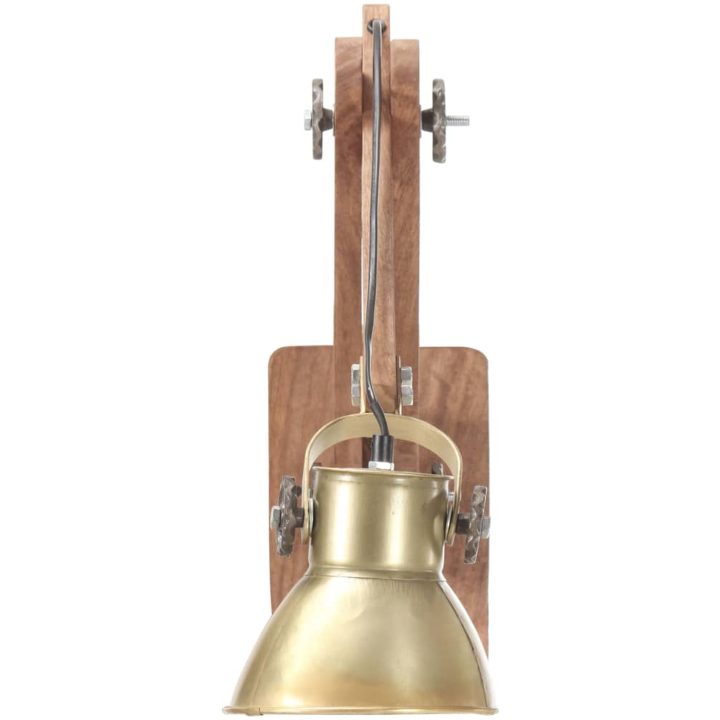 Vägglampa industriell stil mässing rund E27 vidaXL – bild 5