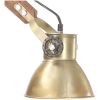Vägglampa industriell stil mässing rund E27 vidaXL – miniatyr 6