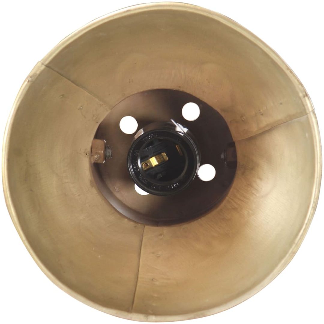 Vägglampa industriell stil mässing rund E27 vidaXL – bild 8