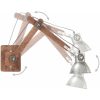 Vägglampa industriell stil silver rund E27 vidaXL – miniatyr 3