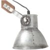 Vägglampa industriell stil silver rund E27 vidaXL – miniatyr 6