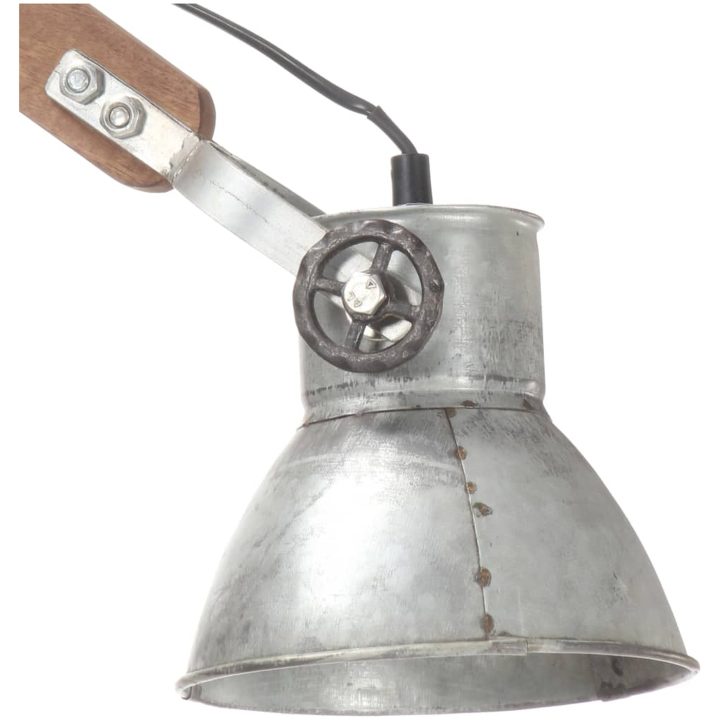 Vägglampa industriell stil silver rund E27 vidaXL – bild 6