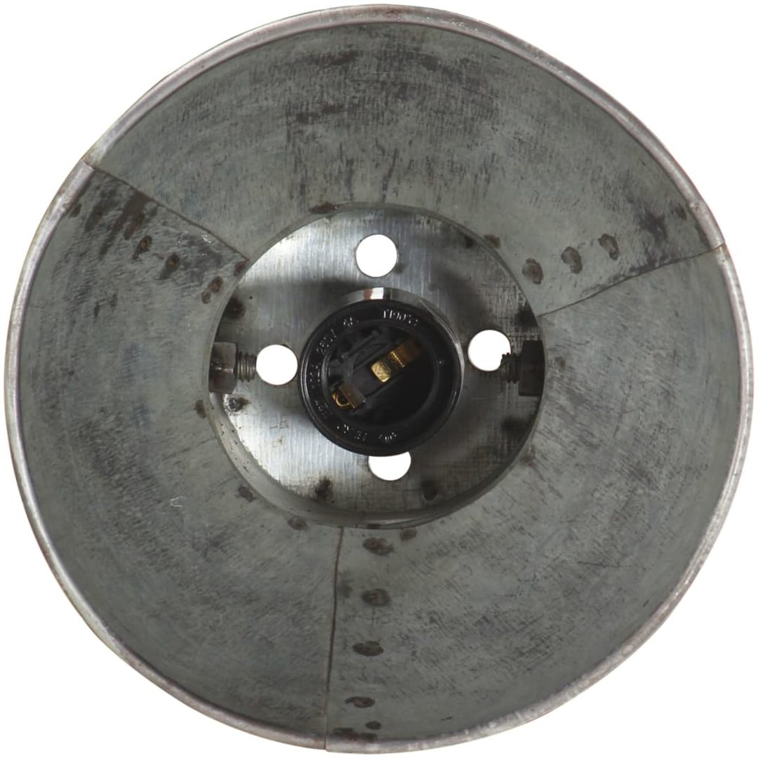 Vägglampa industriell stil silver rund E27 vidaXL – bild 8